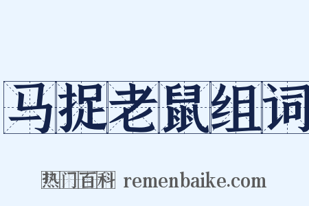马捉老鼠组词是什么意思的图片